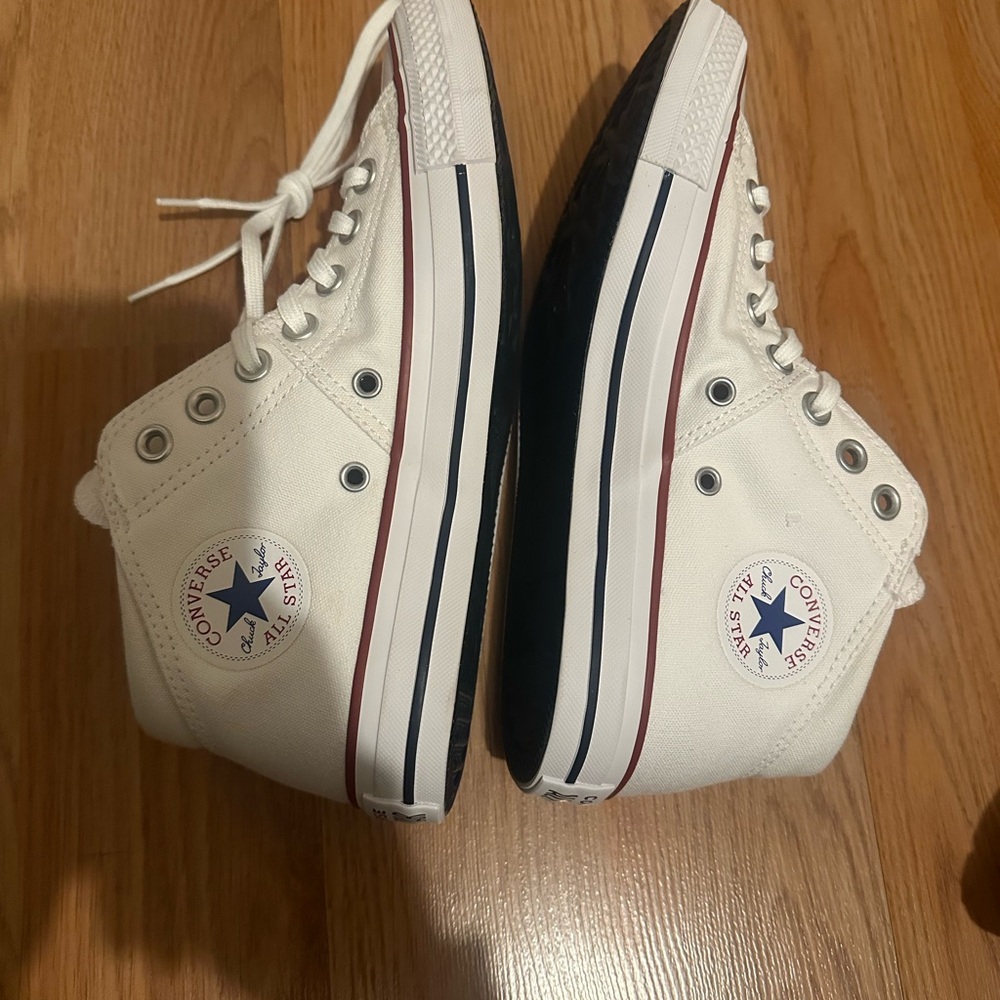 Converse White and Blue High-Tops